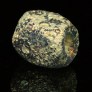 Ancient iridescent monochrome glass faceted bead 345MAd